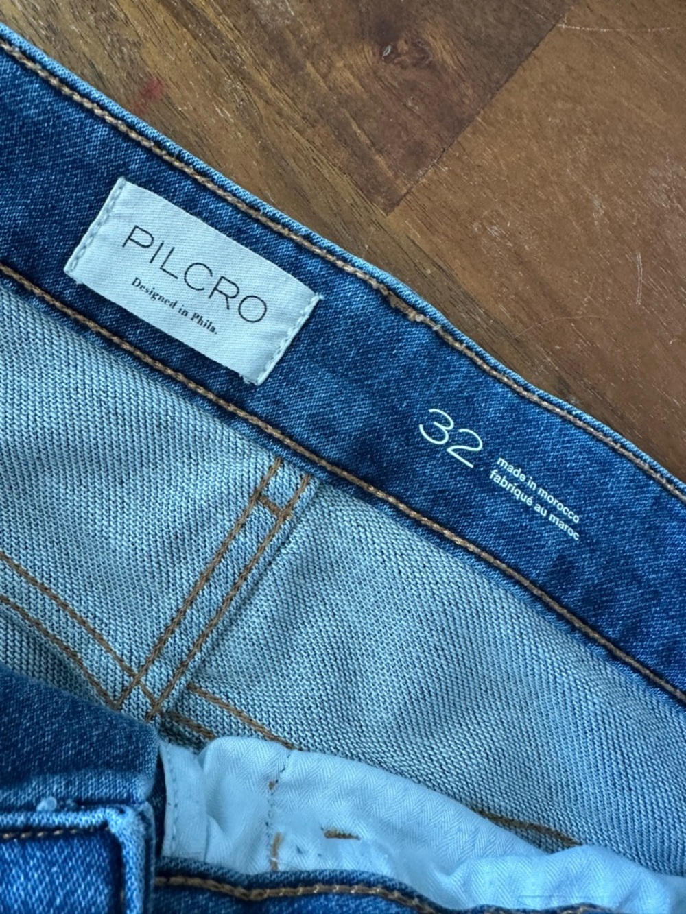 Anthropologie Pilcro Wide leg cropped barrel denim‎ jeans size 32 - Picture 4 of 10